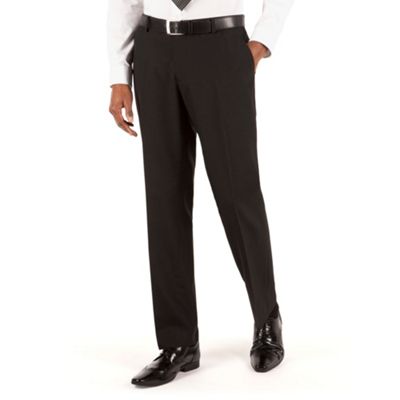 The Collection Black plain tailored fit suit trouser